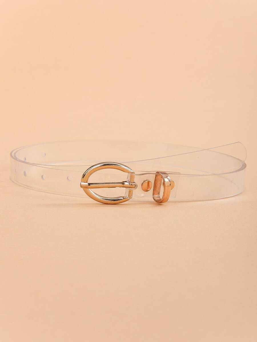 Clear Belt With Hole Punch - Clear - View 1