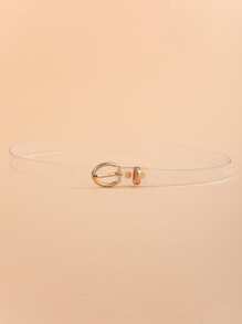 Clear Belt With Hole Punch - Clear - View 2