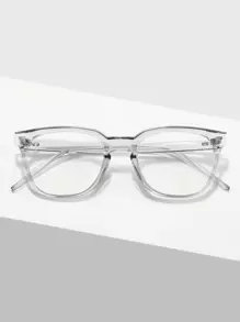 男士透明鏡框眼鏡 - 無色 - 查看 2