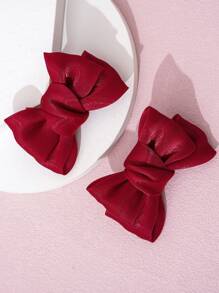 2pcs Toddler Girls Bow Knot Hair Clip