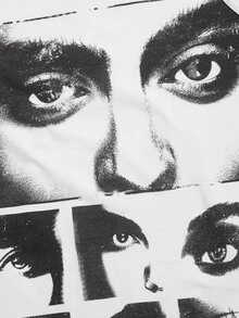 Manfinity Men Figure Graphic Tank Top - Black and White - View 4