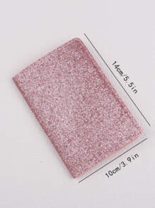 閃光護照套 護照夾 護照套 護照錢包 護照袋 護照袋 旅行飛行 返校航班 男女 旅行必需品 旅行配件 節日配件 - 粉色 - 查看 3