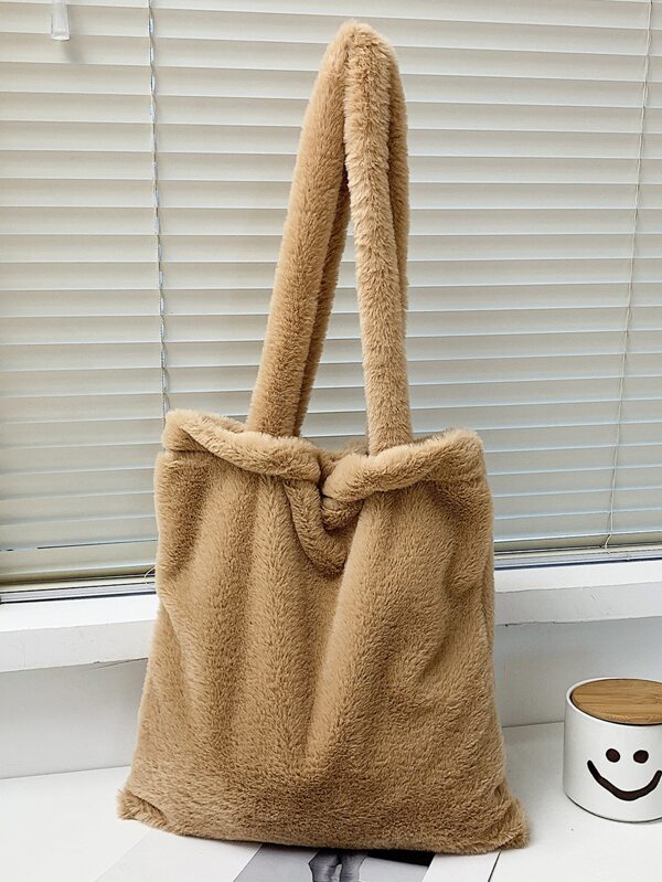 fluffy tote bag shein