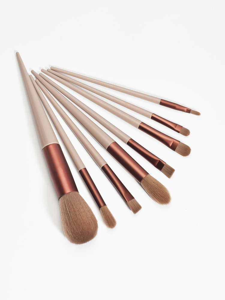 8件套化妆刷套装，化妆刷套装，化妆刷组合，化妆刷套装，全套化妆刷，化妆刷套装，全套化妆工具，刷子套装，化妆刷套装，化妆礼盒套装 - 棕色 - 查看 3