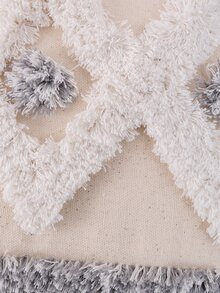 Tufted Geometric Pattern Cushion Cover Without Filler - Multicolor - View 3