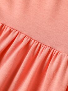 Đầm bé gái Hoạt hình Giải trí - Màu Hồng  San hô - Xem 4