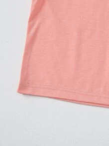 Tops con gái Xù Tim Lá thư Giải trí - Hồng - Xem 5