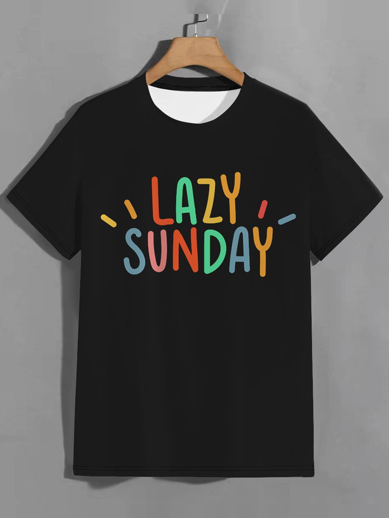 Boys Letter Graphic Tee - Black - View 1