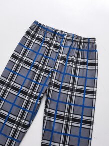 Đồ mặc nhà Trai Hoạt hình Sọc ca rô Dễ thương - Nhiều màu - Xem 4