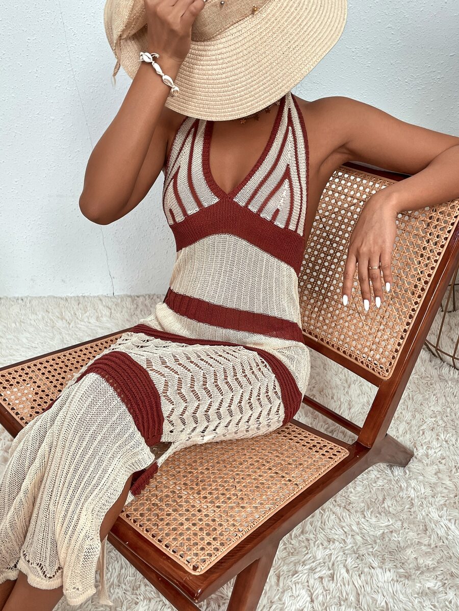 SHEIN Swim Áo che Nữ - Màu be - Xem 1
