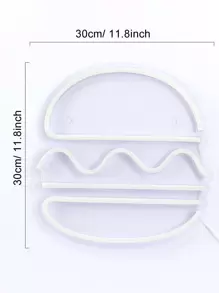 Hamburger Shaped Neon Light Sign 5V - Multicolor - View 5