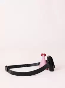 Girls Crocodile Embossed Belt Bag