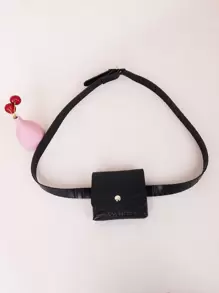 Girls Crocodile Embossed Belt Bag
