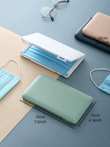 1入組便攜式創意隨機色防塵一次性口罩收納盒