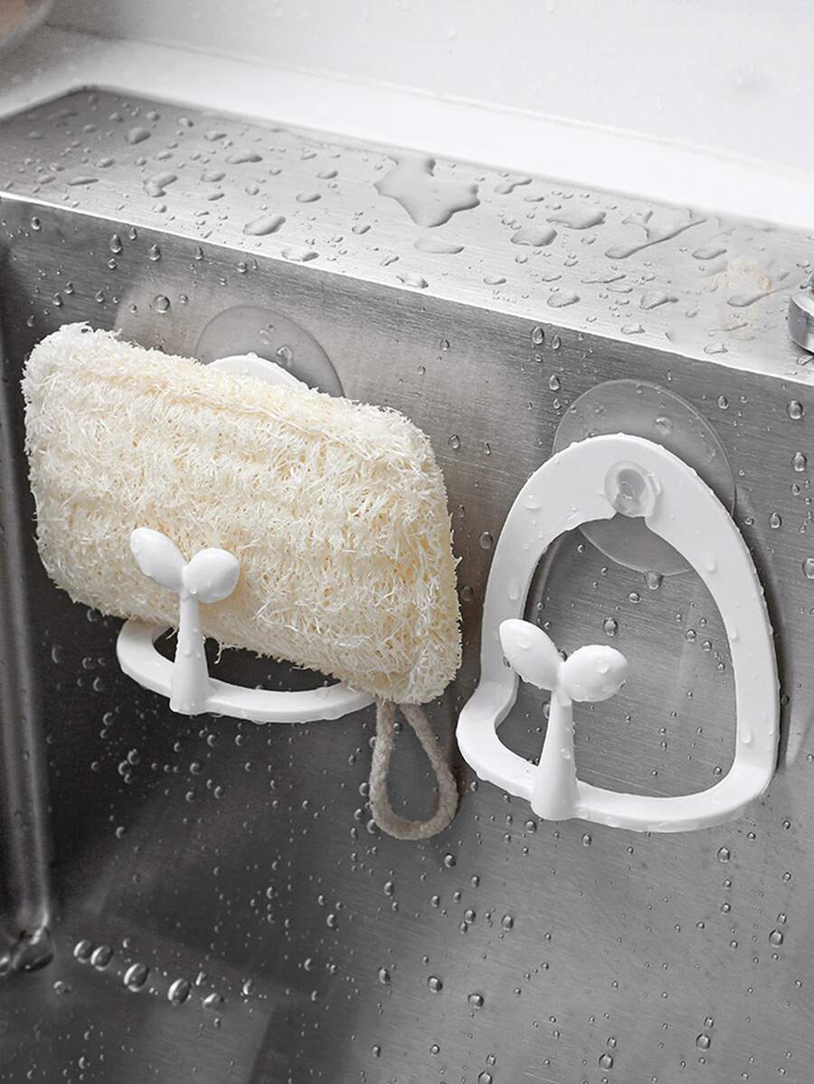 1pc Thiết kế Bud Màu sắc ngẫu nhiên Giá lưu trữ - trắng - Xem 1