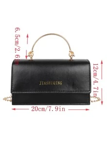 Mini Đồ họa Chữ cái Đập nhẹ Chuỗi Hình vuông , Vai , NỮ , & Cổ cồn trắng Công nhân
工人 , Cho cô gái , Đối với Cái túi , Hoàn hảo Cho văn phòng , Làm việc , Làm Việc  , Commute - màu đen - Xem 4