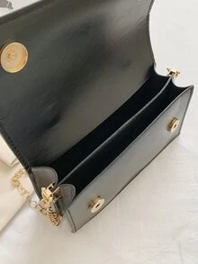 Mini Đồ họa Chữ cái Đập nhẹ Chuỗi Hình vuông , Vai , NỮ , & Cổ cồn trắng Công nhân
工人 , Cho cô gái , Đối với Cái túi , Hoàn hảo Cho văn phòng , Làm việc , Làm Việc  , Commute - màu đen - Xem 5