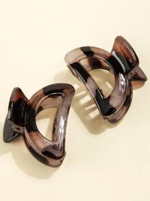 4 móng vuốt tóc bằng nhựa thời trang - Nhiều màu - Xem 4