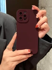 Vỏ điện thoại thông thường - Màu Đỏ Sâu - Xem 1