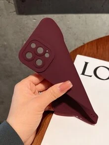 Vỏ điện thoại thông thường - Màu Đỏ Sâu - Xem 2