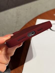 Vỏ điện thoại thông thường - Màu Đỏ Sâu - Xem 3