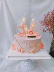 1pc Khuôn silicone hình nàng tiên cá - Hồng - Xem 5