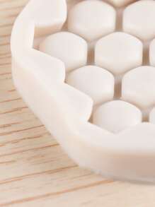 1 Khuôn Silicon Tổ Ong, Hoạt Hình Làm Khuôn Làm Bánh Cupcake Trang Trí Kẹo Socola Fondant - Màu be - Xem 3