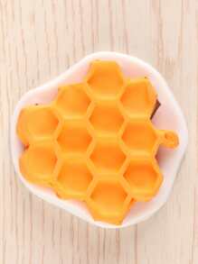 1 Khuôn Silicon Tổ Ong, Hoạt Hình Làm Khuôn Làm Bánh Cupcake Trang Trí Kẹo Socola Fondant - Màu be - Xem 4