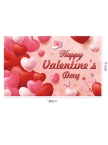 Cartel de fondo del Día de San Valentín 2025, decoraciones de fondo del Día de San Valentín, pancarta del Día de San Valentín, gran pancarta de fondo del Día de San Valentín para suministros y decoración de fiesta del Día de San Valentín