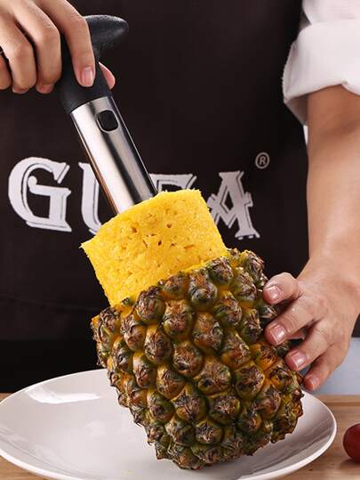 1pc Random Color Pineapple Corer,Stainless Steel Pineapple Cutter, Plastic Fruit Knife, Spiral Multi-Function Peeler, Random Color