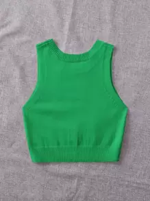 Breezaya Áo len chui đầu màu trơn đơn giản, thoải mái khi đi làm hàng ngày dành cho nữ - màu xanh lá - Xem 2