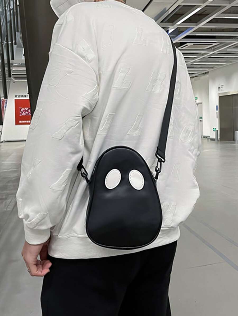 Học sinh trung học Đại học năm nhất Túi đeo vai đa năng Túi thường ngày Túi đeo vai nam hoạt hình đồ họa mới lạ, Túi xách đi học để du lịch, đại học, ngoài trời, thể thao, đi làm Túi đeo chéo cho nam Túi đeo chéo cho nam Túi đeo vai Túi bên hông Đồ dùng học tập trở lại trường Túi đeo chéo mùa thu Túi cho nam Túi hình trụ Tiền cũ Halloween Giáng sinh - màu đen - Xem 1