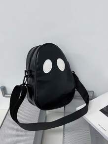 Học sinh trung học Đại học năm nhất Túi đeo vai đa năng Túi thường ngày Túi đeo vai nam hoạt hình đồ họa mới lạ, Túi xách đi học để du lịch, đại học, ngoài trời, thể thao, đi làm Túi đeo chéo cho nam Túi đeo chéo cho nam Túi đeo vai Túi bên hông Đồ dùng học tập trở lại trường Túi đeo chéo mùa thu Túi cho nam Túi hình trụ Tiền cũ Halloween Giáng sinh - màu đen - Xem 2