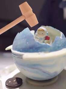 1个行星形状的巧克力蛋糕槌、核桃槌、螃蟹槌、肉槌 - 卡其色 - 查看 4