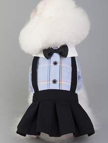 蝴蝶結裝飾寵物連身褲 - 彩色 - 查看 4