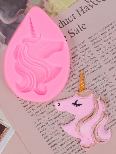 1pc Unicorn Design Silicone Mold