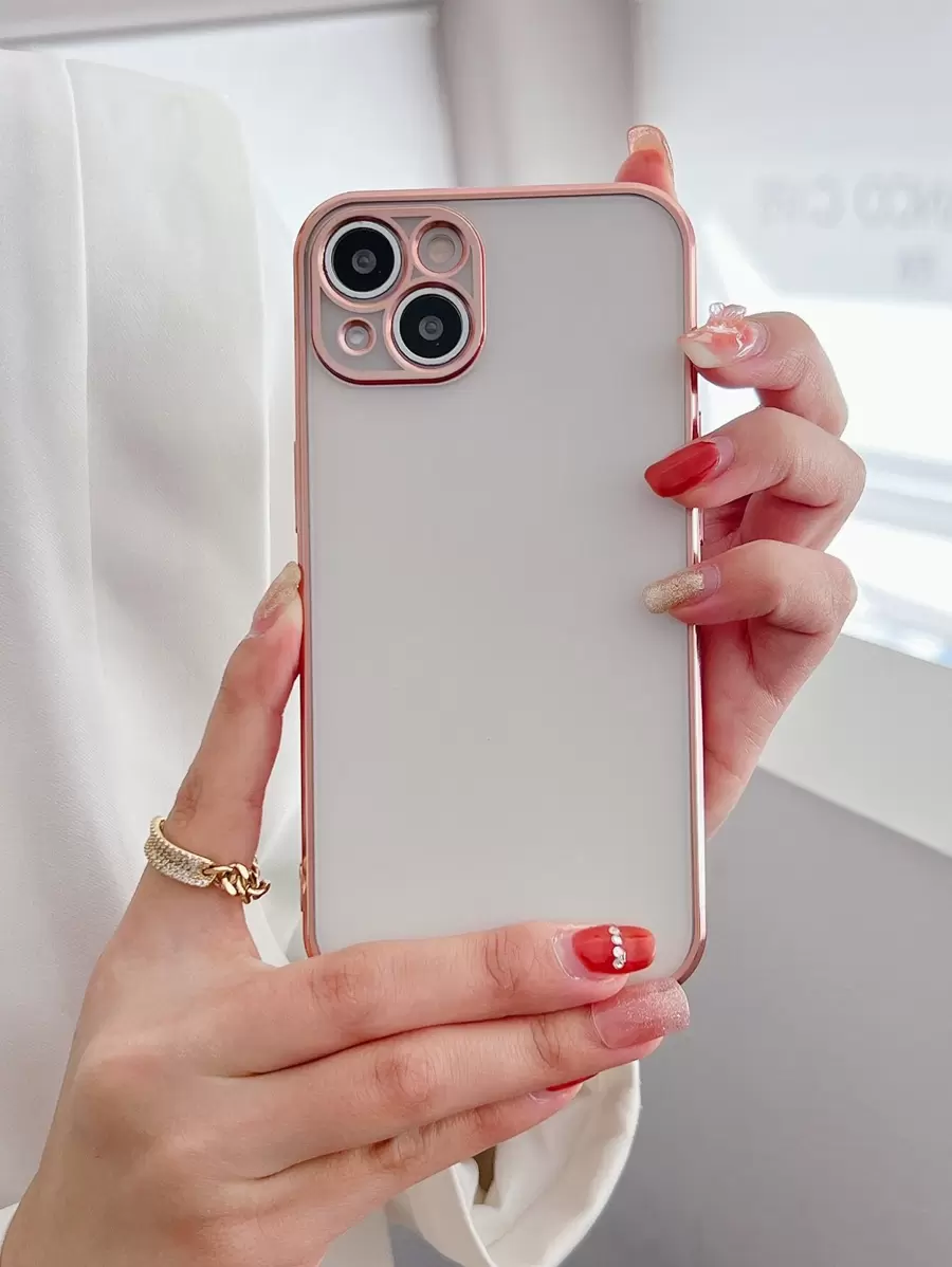 Ốp lưng điện thoại cơ bản Ốp lưng điện thoại trơn - Hồng - Xem 1