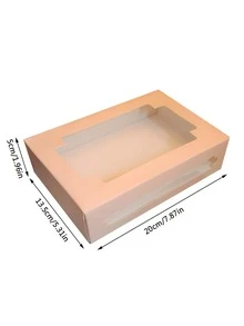 4入組隨機色甜品打包盒 - 彩色 - 查看 3