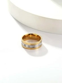 Nhẫn chi tiết rhinestone - Nhiều màu - Xem 2