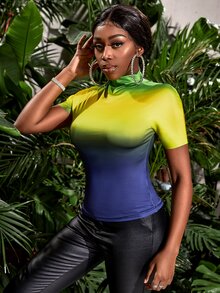 Áo thun nữ Ombre Giải trí - Nhiều màu - Xem 5