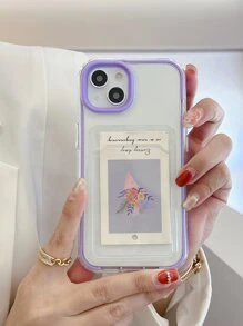 適用於蘋果的2合1卡槽錢包手機殼 - 彩色 - 查看 1