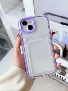 適用於蘋果的2合1卡槽錢包手機殼 - 彩色 - 查看 2