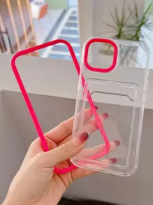 Bao đựng điện thoại có khe cắm thẻ trong suốt - Nhiều màu - Xem 4