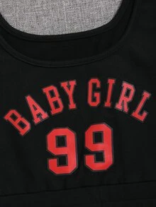 Bộ đồ hai mảnh nữ Dây kéo Lá thư Giải trí - màu đen - Xem 3