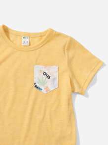 SHEIN Leap Crew 年輕男孩3入組字母與恐龍圖案t恤 - 彩色 - 查看 3