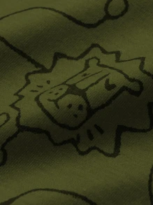 Đứa bé trai Áo phông trơn & Đồ họa Hoạt hình Romper tổng thể - Nhiều màu - Xem 5