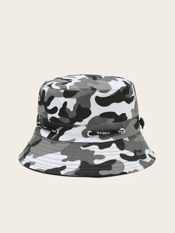 men's camo bucket hat