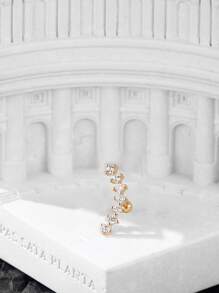 Hoa tai Khối Zirconia  Trang trí - Vàng - Xem 2