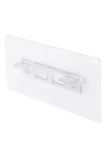 Self Adhesive Wardrobe Partition Support, Clear PVC Strong Adhesive Board Fixer Support For Home - Clear - View 4