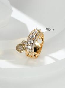 Vanel قطعة واحدة من خاتم قلادة دائري أنيق عتيق، هدية مثالية للزوجة في الحفلات أو المناسبات الأخرىرمضان